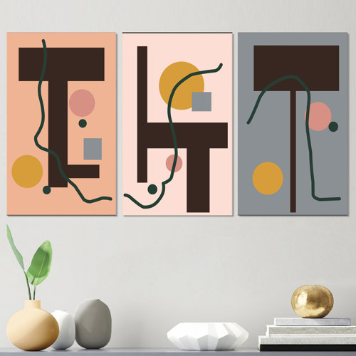 Corrigan Studio® Bohemian Mid Century Geometric Typography X Mid